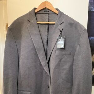 JF J.Ferrar Charcoal Blazer 54-56 Long 3XL